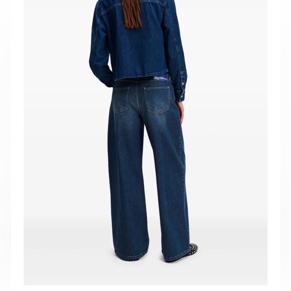 KARL LAGERFELD PARIS
High Rise Wide Leg Jeans - Picture 2 of 10